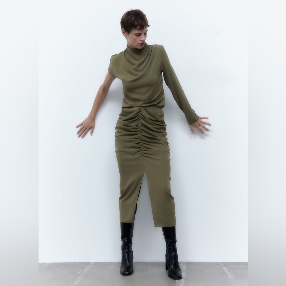 ZARA DRAPED SKIRT